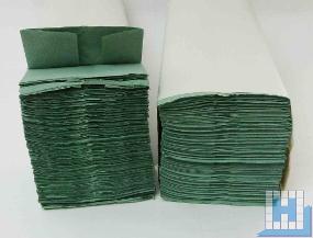 Handtuchpapier 25x31cm 1lg grün C-Falz, 3744 Blt/Krt (24x156)