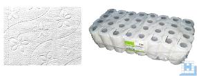 Toilettenpapier Zellstoff-Tissue,hochweiss,3lg, 250 Bl., VE:64 Roll.