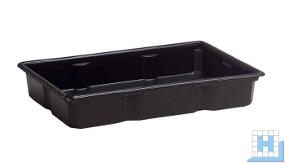 Auffangwanne PE-Material, Farbe: schwarz, 20 Liter, 400x600x110mm, DIBt-Nr:Z-40.22-400