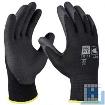 Feinstrickhandschuh HPT-Polymer Gr. 9 schwarz/schwarz (12Paar/Pack)