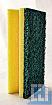 Vliesschwamm gelb/Pad grün 150x70x45mm mit Griffleiste (10St/Pack)
