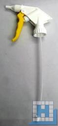 Sprühkopf mit Schaumdüse, gelb/weiß, Rohr 23,5cm