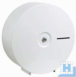 Racon Jumbo-Toilettenpapier-Spender Metall weiß lackiert H/B/T 320x320x125mm