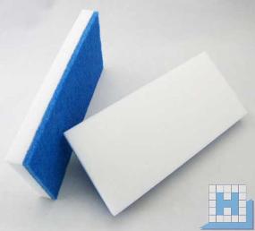 Super Handpad weiß/blau, 250x115x25mm, Melamin, 10St/Pack