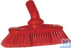 Waschbürste rot mit Drehgelenk & Wasserdurchlauf 240mm