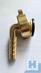 2/3 Schlauchtülle Winkel + Überwurfmutter, IG 3/4, Schlauch innen D10mm , MS